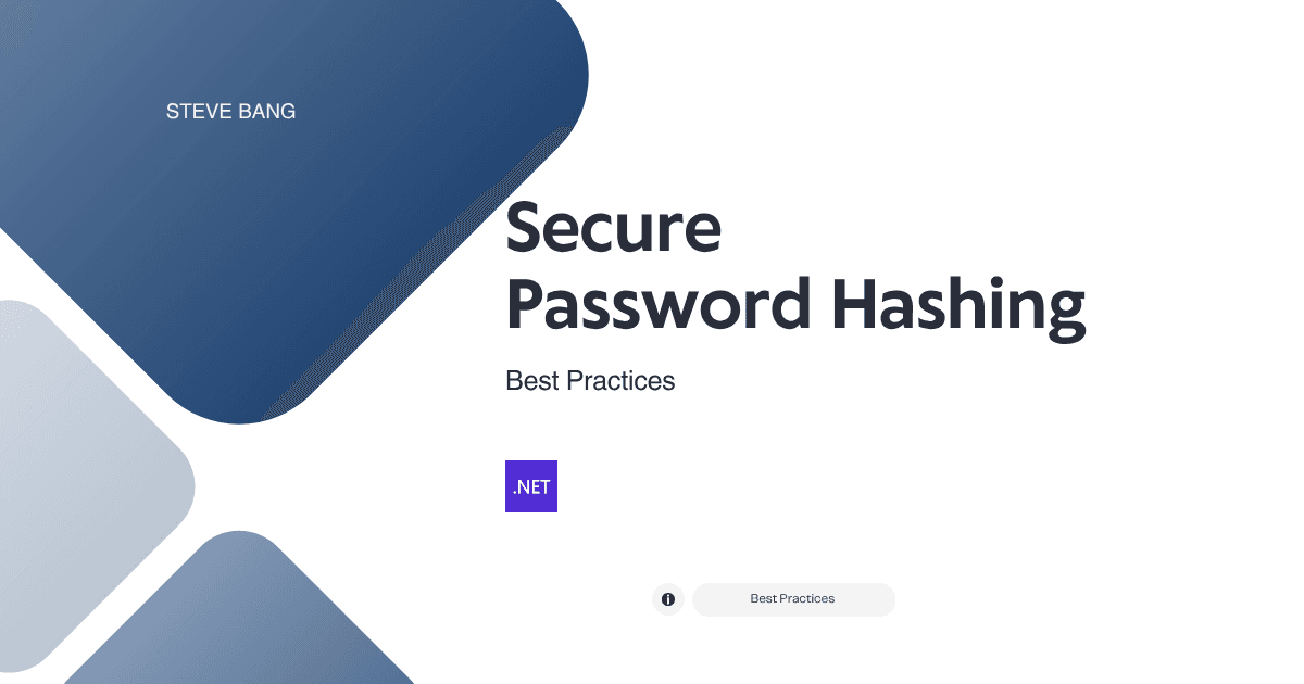 Secure Password Hashing in .NET: Best Practices and Implementation Guide